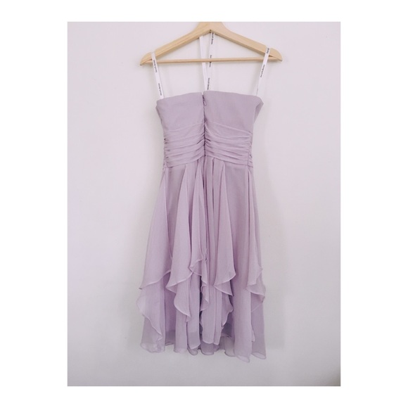 David’s Bridal Strapless Chiffon Dress - Picture 5 of 7